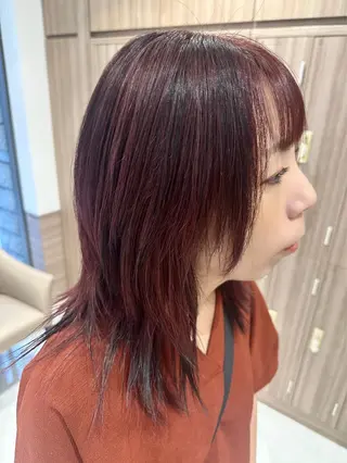 セミロング 🎀艶髪カラー🎀 Aiのヘアスタイル