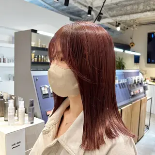 ミディアム カラー SHINDO MIYUのヘアスタイル