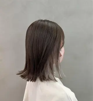 ミディアム カラー a-o横浜所属・色落ちまでキレイに！ ！女性サロンのヘアスタイル