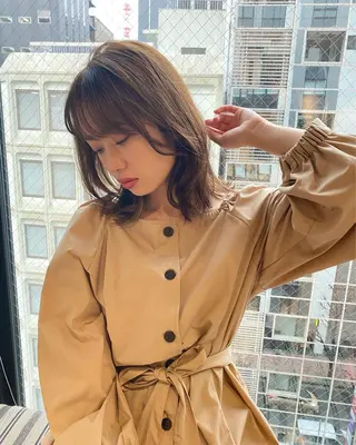 ミディアム カラー ボブ、ミディアム得意 🤍Emmy🤍のヘアスタイル