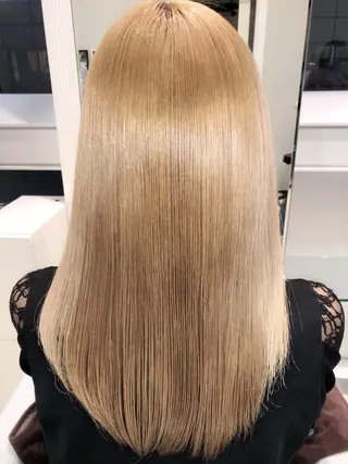 ロング 縮毛矯正/髪質改善 /ブリーチ/東陽町✨のヘアスタイル