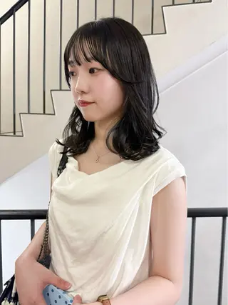 ミディアム hanami /名駅のヘアスタイル