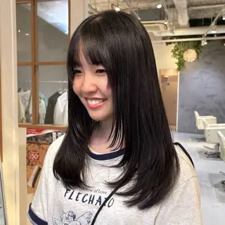 ロング MASHU Grandvase所属・めい/透明感カラー /レイヤー/ボブのヘアスタイル