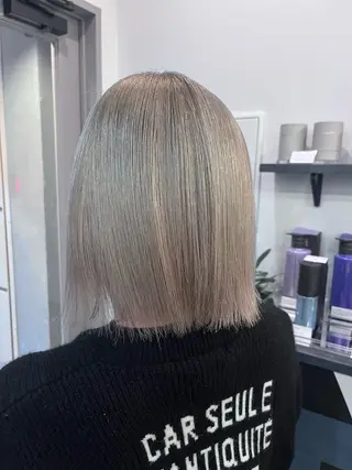 ミディアム カラー dogstar小林諒 レイヤー/パーマのヘアスタイル