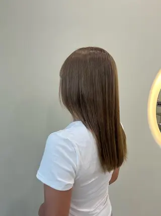 セミロング カラー uni/haruhi ☀️大名透明感カラーのヘアスタイル