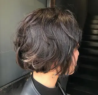 ショート パーマ 白髪ぼかし/ショート 特化🌟サトウユキのヘアスタイル