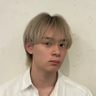 カラー メンズ 夏向/ハイトーン /パーマのヘアスタイル