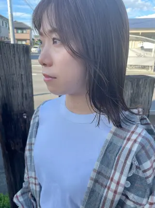 ミディアム カラー ボブ/暖色/デザイン KOYUKI⛄️のヘアスタイル