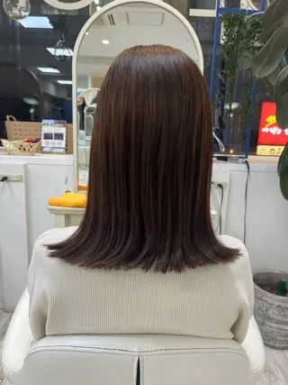 セミロング 小川 夏花のヘアスタイル
