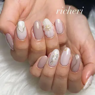 ミディアム ネイル richeri beautyのネイルデザイン