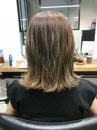 ミディアム カラー 柏サニーズ✂︎クセ毛 ◎ショート◎正樹のヘアスタイル