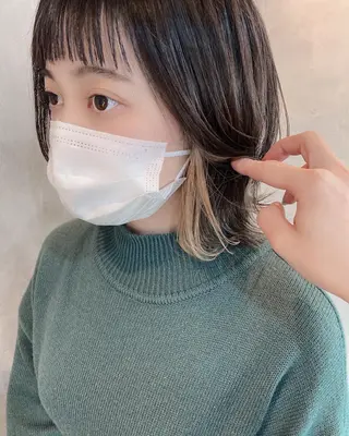 ショート カラー ヘアアレンジ stylist/蛯谷 珠里のヘアスタイル