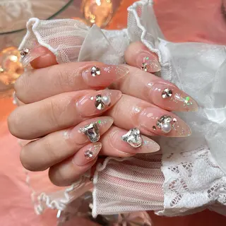 ネイル 23時まで❤︎韓国、 ワンホンネイルのネイルデザイン