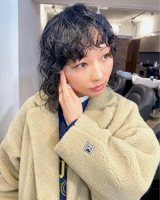 ミディアム レイヤー/パーマ /ウルフ/nabeのヘアスタイル