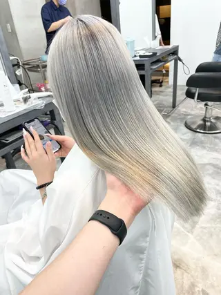 ロング カラー 水戸/ブリーチカラー ♠️♠️會澤遼真のヘアスタイル