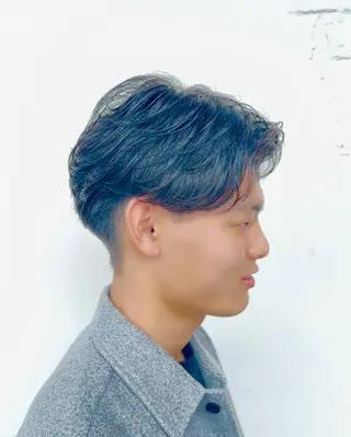 パーマ メンズ 川地 由麿のヘアスタイル