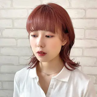 ミディアム カラー abilita AZUSAのヘアスタイル