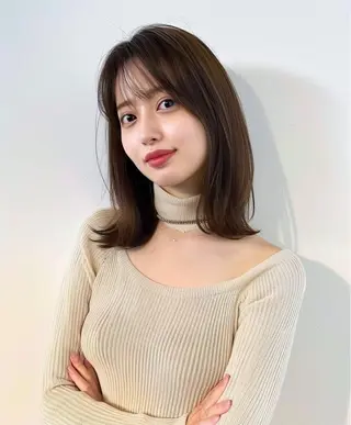 ミディアム VLOW nex the salon所属・韓国風/髪質改善/ ナガヤアキラのヘアスタイル