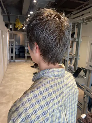 カラー メンズ ベージュ/グレージュ 恵比寿/丸山陽平のヘアスタイル