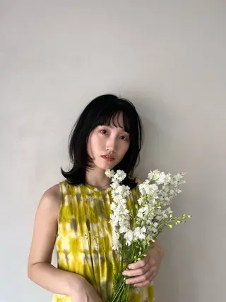 ミディアム カラー 暖色カラー／ ヘアセット🌛櫻井舞のヘアスタイル