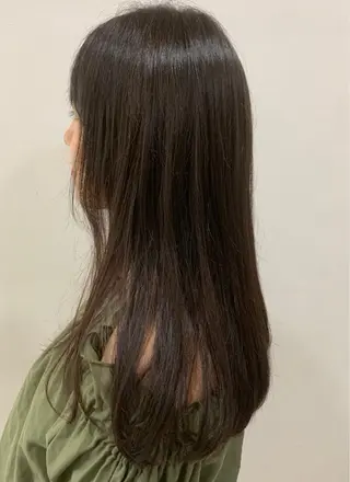 ロング カラー 脱白髪染め美容師 竹内涼乃のヘアスタイル