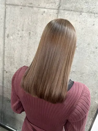 ミディアム 🫧シールエクステ/ 艶カラー🫧アサミ️のヘアスタイル