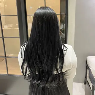 ロング カラー 𝒎𝒐𝒆🩰 名駅/ヘアメ/暖色♡のヘアスタイル