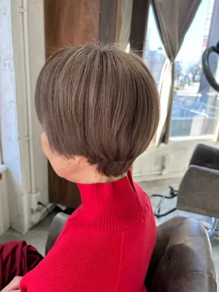 ショート カラー ショート・パーマ・デ ザインカラー/むつみのヘアスタイル