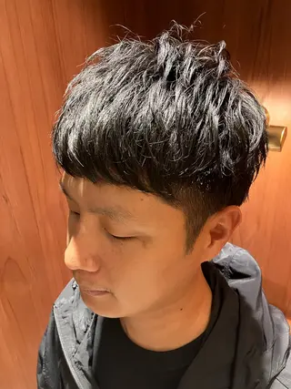 ショート パーマ メンズ BroTokyo Barbershop 有楽町店所属・SAKI SAKIのヘアスタイル