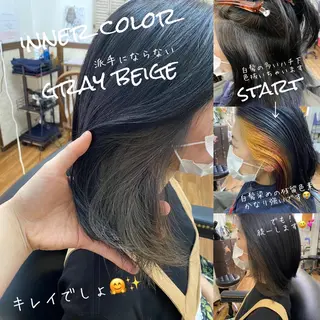 ミディアム カラー GOLD BLACK所属・究極の艶髪！ 艶神！大矢祥央のヘアスタイル