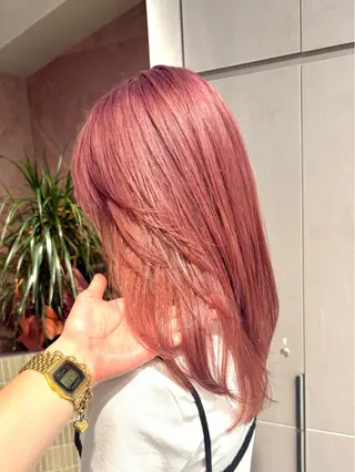 セミロング 🩵縮毛矯正/ブリー チ/髪質改善/いつかのヘアスタイル