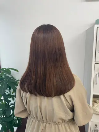 セミロング luna所属・luna ayane ／透明感カラーのヘアスタイル