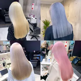 ミディアム カラー パーマ ヘアアレンジ メンズ キッズ ネイル マツエク・マツパ アイブロウ 🐺ウルフ×ハイトー ン🖤Yukinoのヘアスタイル