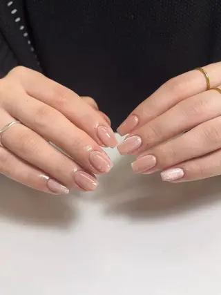 ネイル By moonネイル 🌷ワンホン/韓国風のネイルデザイン