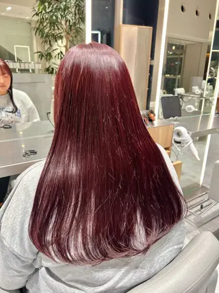 ロング 🫧暖色愛され透明感 🍒カラー千優のヘアスタイル