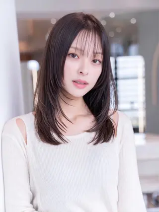 ミディアム カラー ✨髪質改善 縮毛矯正 艶髪 立川 コウキ✨のヘアスタイル