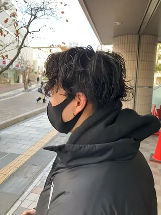 パーマ メンズ キノシタ ナオユキのヘアスタイル