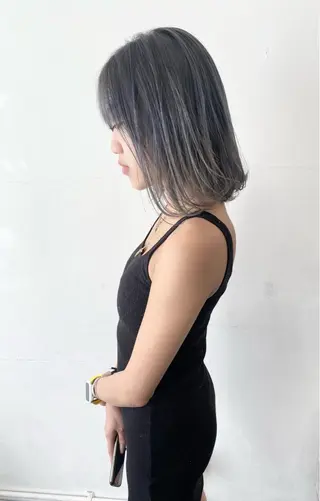 ミディアム カラー パーマ ヘアアレンジ メンズ nico TOKYO 渋谷所属・ブリーチ　ハイトーン 特化🌈フジタハルキのヘアスタイル