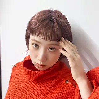 ショート カラー 阿久津真衣 似合わせカットのヘアスタイル