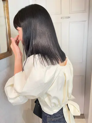 ミディアム カラー ナチュラル透明感🌱 小山美樹子のヘアスタイル