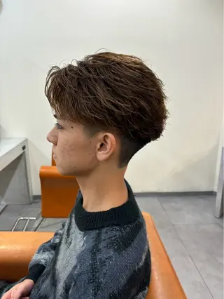 ショート パーマ メンズ メンズ/パーマ/ 京都駅/井上光のヘアスタイル