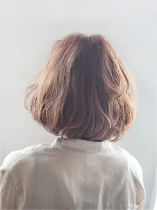 カラー 縮毛矯正×髪質改善 カラー×クロスパーマのヘアスタイル