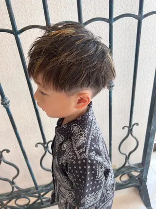 ショート カラー キッズ 豊田 恭平のヘアスタイル