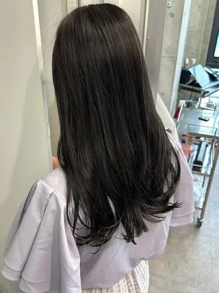 セミロング カラー レイヤー/ブロンド 透明感カラー/ヒロトのヘアスタイル