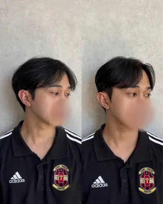 ショート パーマ メンズ 韓国メンズヘア/ ダウンパーマ/歩夢のヘアスタイル