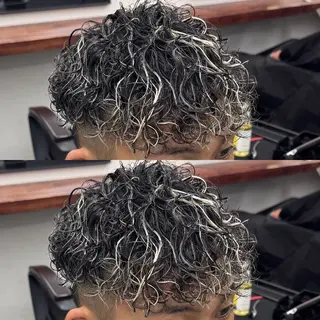 パーマ メンズ 柏メンズカットパーマ NO.1タイチのヘアスタイル