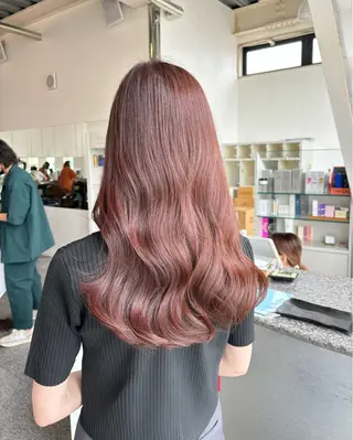 ロング 大森 有紗のヘアスタイル