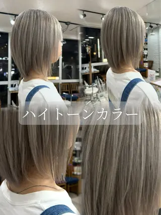 ミディアム カラー 髪質改善/縮毛矯正/ ボブmanami🩵のヘアスタイル