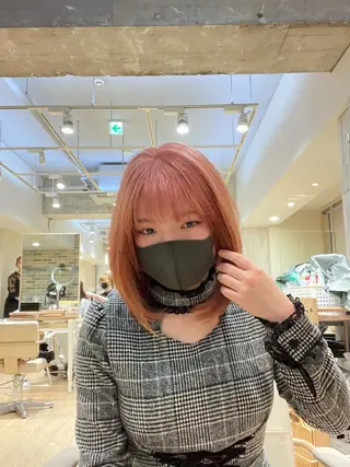 ミディアム カラー ETOWA shinjuku所属・小顔似合わせ提案/ レイヤー/川澄かずまのヘアスタイル