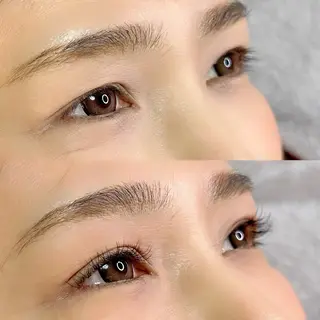 マツエク・マツパ 左右1ミリも狂わない 眉毛⭐︎Lillyのマツエク・マツパデザイン